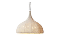 A clay beaded dome pendant light 