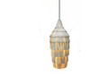 A hanging pendant light