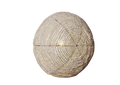 A round, clay beaded wall light 